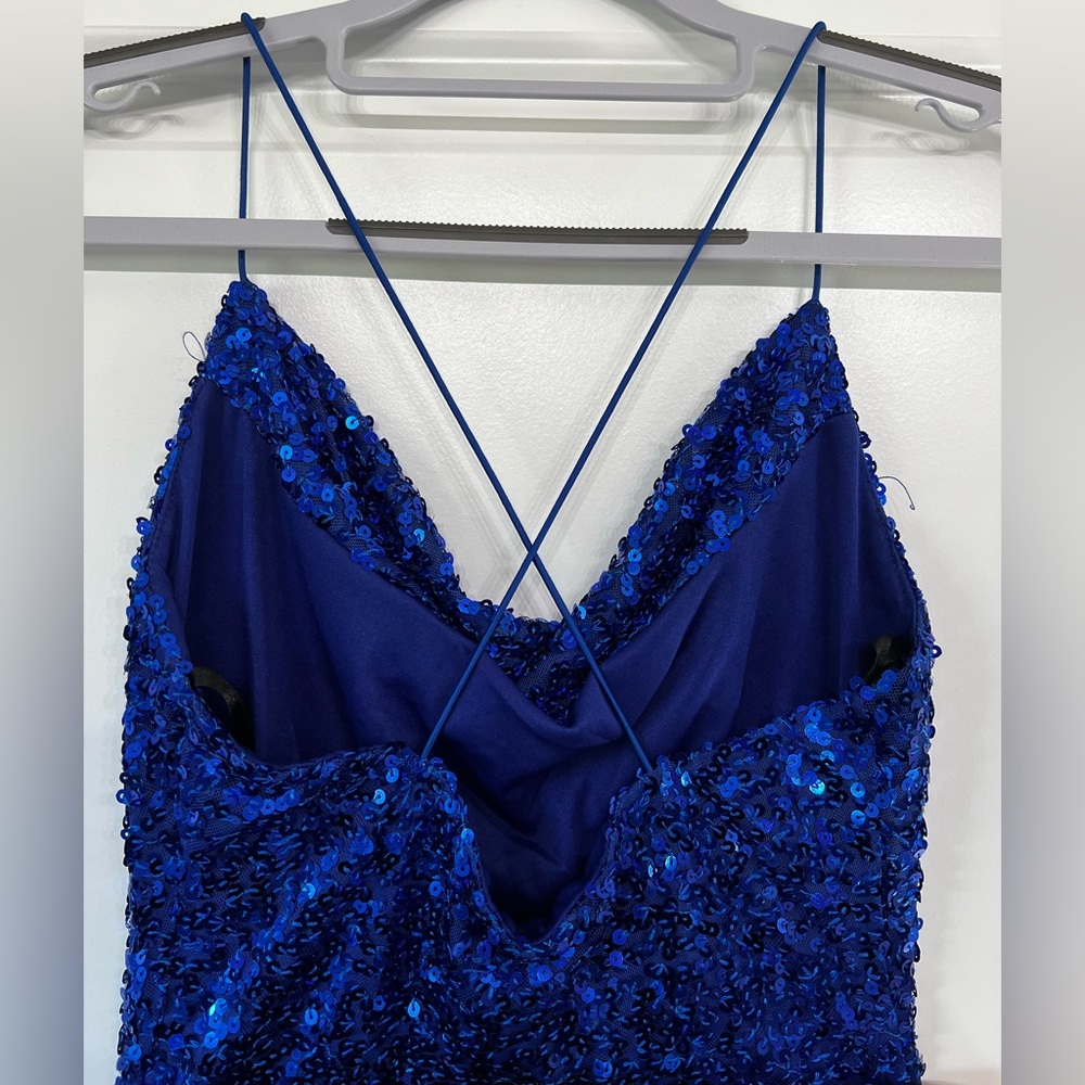 Blue Sequins Dress